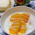 ☆あいちゃん's cooksnap of when they made ヨーグルトに、柿＆練乳♪.