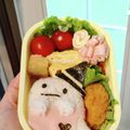 キョロ★キョロ's cooksnap of when they made ハロウィンキャラ弁すみっコぐらしのおばけ.