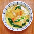 コムギ大好き's cooksnap of when they made ヘルシーに【肉詰め厚揚げの卵あんかけ】.
