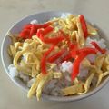 papikun's cooksnap of when they made 母の味☆ねこまんま弁当.