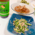 かけい飯's cooksnap of when they made 大根の葉をオイマヨで和えただけの一品！！.