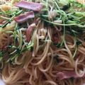 クック2H9MD0☆'s cooksnap of when they made 豆苗と舞茸のペペロンチーノ.