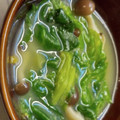☆ミルミル's cooksnap of when they made 醤油クレソル　レタスとしめじと卵のスープ.