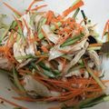 葉月優希's cooksnap of when they made 胡瓜、人参、ささみの中華風ごま酢サラダ.