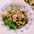 みぽぽ37's cooksnap of when they made 超簡単♡豚ひき肉のニラもやし炒め.