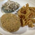 papikun's cooksnap of when they made ◆サクサク揚げない　かぼちゃコロッケ.