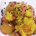 私市ビッキーズ津門巳's cooksnap of when they made “栗甘露煮南瓜サラダ紅生姜ごま塩和え”.