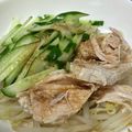 yummy?'s cooksnap of when they made 茹で鶏のすりゴマポン酢ソースかけ.
