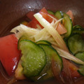 hi—co's cooksnap of when they made きゅうりとトマト、みょうがの酢の物.