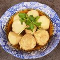 ハグちゃん's cooksnap of when they made 鶏肉団子と里芋の煮物.