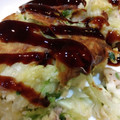 alluret's cooksnap of when they made リメイク☆そうめんでお好み焼き.