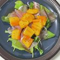 なっぺ's cooksnap of when they made 柿とルッコラと生ハムのサラダ♡.