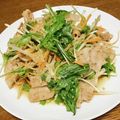 vabochan's cooksnap of when they made さっぱり★豚しゃぶと水菜の中華和え.