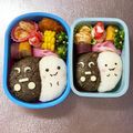 Chaaa_room's cooksnap of when they made キャラ弁✿ハロウィン♡♡モノクロお化け.