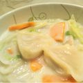イエローバード's cooksnap of when they made 水餃子と白菜の中華クリーム煮.