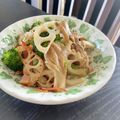 ♪Key♪'s cooksnap of when they made 一番人気のホットサラダの蓮根入り.