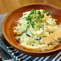 マルんちの丸顔's cooksnap of when they made キャベツと厚揚げの塩昆布和え.