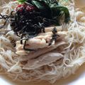 クック2H9MD0☆'s cooksnap of when they made 塩こんぶでぶっかけサラダチキンそうめん.