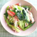 かわゆう1211's cooksnap of when they made 小松菜とカニカマのナムル風.