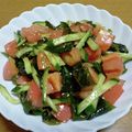 55才のおじさん's cooksnap of when they made 夏野菜とタップリわかめの栄養満点サラダ.