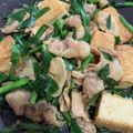 kanomanma's cooksnap of when they made 豚肉と厚揚げとニラのカレー炒め.