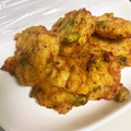 ＊桃地＊'s cooksnap of when they made 混ぜるだけ枝豆とベーコンと豆腐の揚げ物☆.