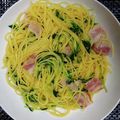 彩juarez's cooksnap of when they made 豆苗とベーコンの和風パスタ.
