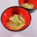 みぽぽ37's cooksnap of when they made 冬瓜のみそ汁.