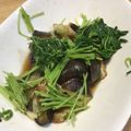 さおりん@料理特訓中's cooksnap of when they made レンジで簡単♪なすと豆苗の甘酢和え.
