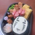 arisya2811's cooksnap of when they made カオナシのおにぎり　キャラ弁！.
