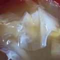 あゆたっくん's cooksnap of when they made 油揚げとキャベツの味噌汁.