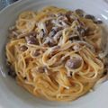 みゆちゃぴこ's cooksnap of when they made 小鍋一つで作る簡単しめじのクリームパスタ.