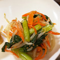 risuo☆45's cooksnap of when they made シャキ旨♪小松菜と人参のナムル.