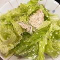 なーなちゃん's cooksnap of when they made 簡単レタスツナサラダ。もう一品おつまみに.