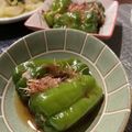 ビュー0's cooksnap of when they made レンジで簡単！丸ごとピーマンのおひたし☆.