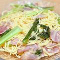 かんりんまる's cooksnap of when they made ほうれん草とベーコンの燻製チーズパスタ.
