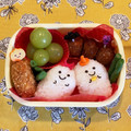 hime's cooksnap of when they made 幼稚園年少　ハロウィンおばけ　お弁当.