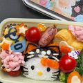 ♡Riria♡'s cooksnap of when they made 黒猫キティのハロウィン弁当（キャラ弁）.