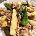 chocoraママ's cooksnap of when they made 豚肉とオクラの炒め物.