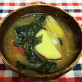 龍青空ママ's cooksnap of when they made さつま芋&ほうれん草と玉ねぎのお味噌汁.