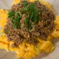 ♡ちょも♡'s cooksnap of when they made ふわふわたまごのひき肉あんかけ。.