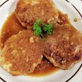 ピースケィ's cooksnap of when they made 本格的な基本ハンバーグ簡単.