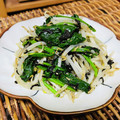 料理男子部's cooksnap of when they made ほうれん草ともやしのごま海苔ナムル.