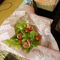 クックAC9M27☆'s cooksnap of when they made サーモンとハムの花束サラダ.