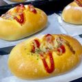 きなこショコラ's cooksnap of when they made フランス生地で♪Ｗカレーのウインナーパン.