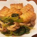 あいす＾＾'s cooksnap of when they made めんつゆだけ！小松菜と厚揚げの煮浸し.
