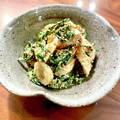ウマナミ's cooksnap of when they made レンジで！ニラとちくわのマヨ胡麻和え.