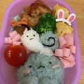 ポメちょん's cooksnap of when they made すみっコぐらしキャラ弁とかげとにせつむり.