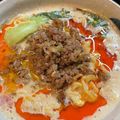 MizuhoBank's cooksnap of when they made サッポロ一番みそラーメンで✴豆乳担々麺✴.