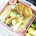 １男２姫ママ's cooksnap of when they made 公式オブラートお絵かきキャラ弁シート.